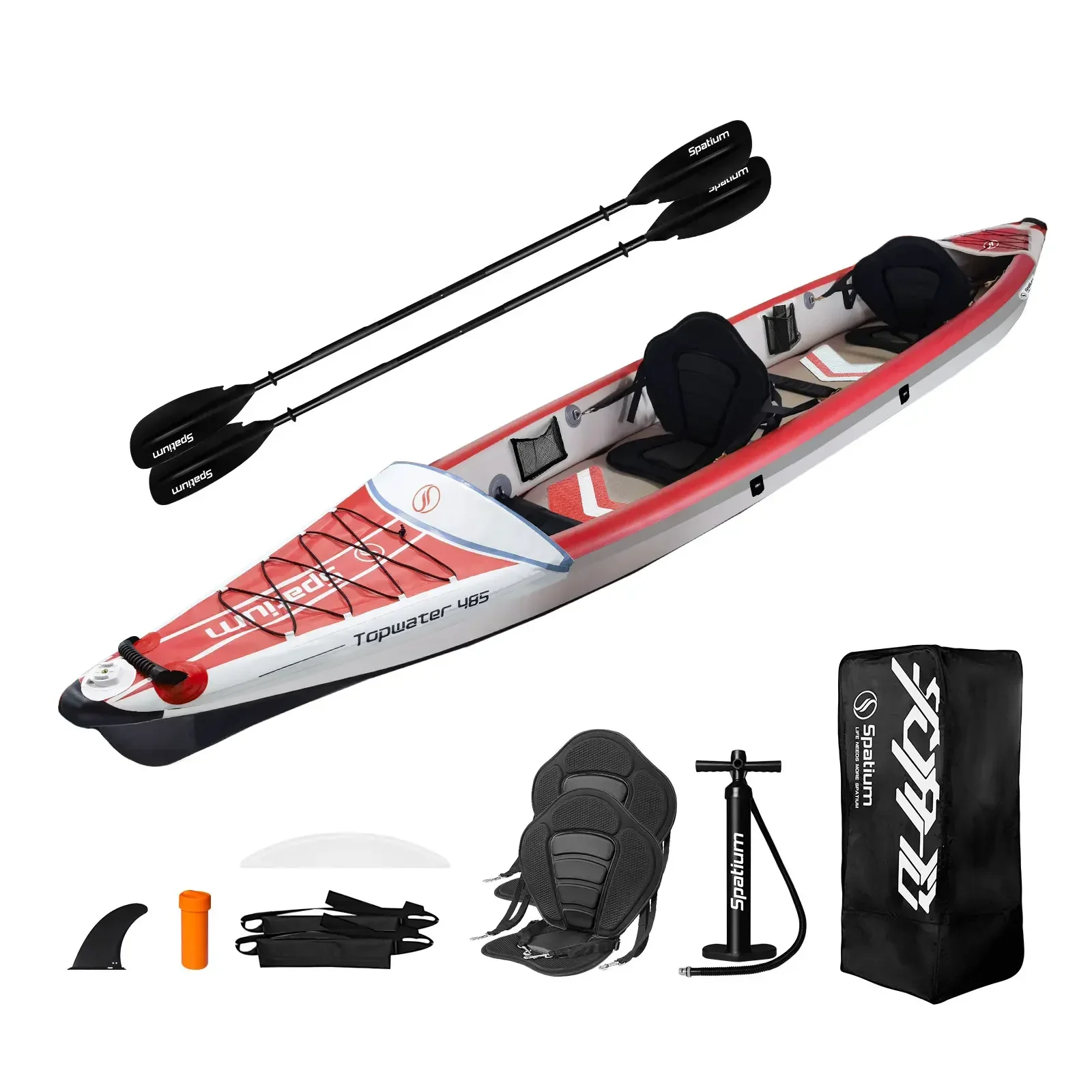 Fishing Kayak Paddle - Kayak Tiup Spatium, Perahu Pancing PVC