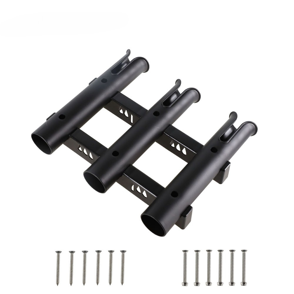 Fishing Kayak Rod Holder - Penyangga Joran Pancing Plastik Tiga Silinder,
