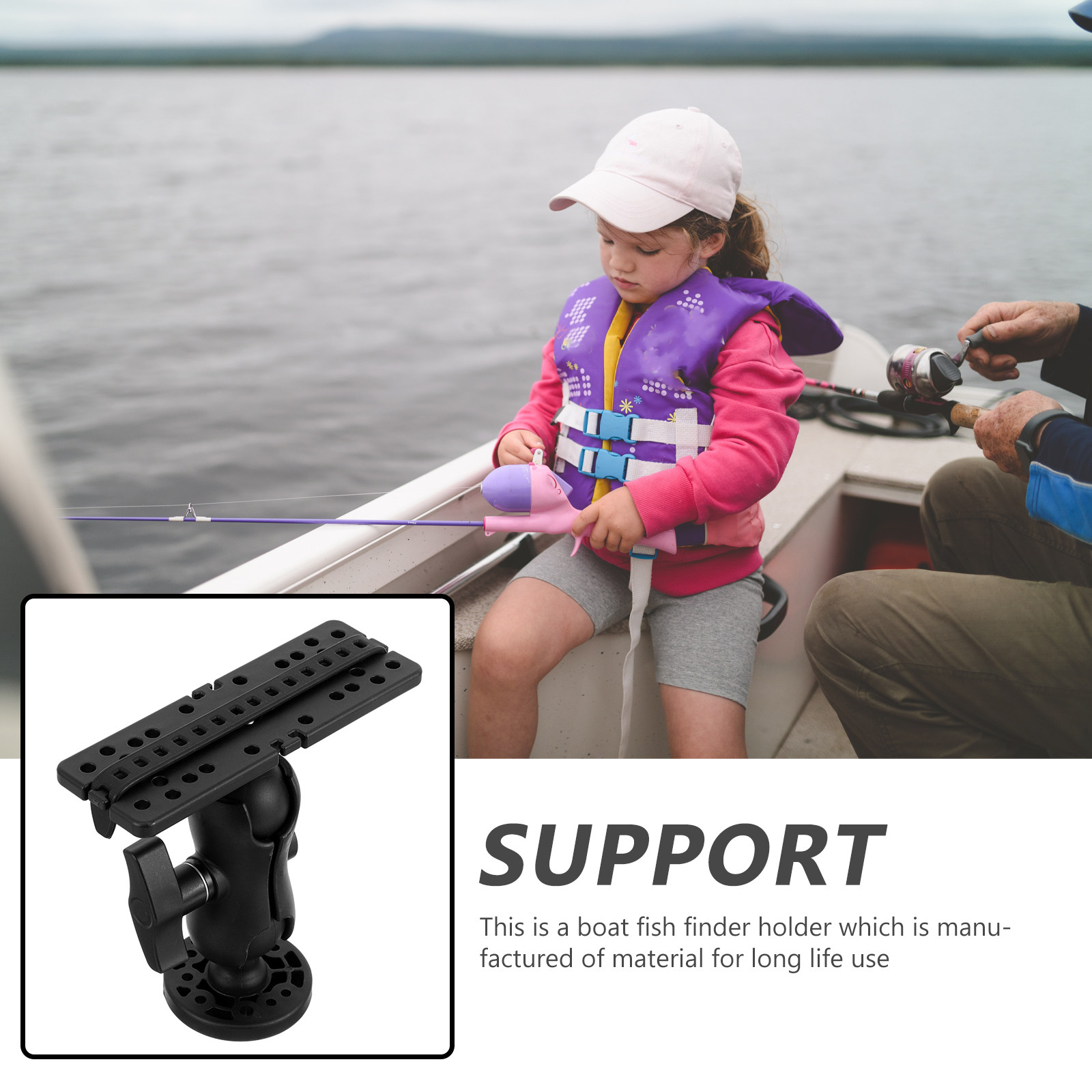 Penyangga Alat Pencari Ikan un - Fishing Kayak Fish Finder Mount ulasan dan harga